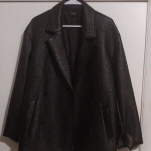 BARDOT Double Breasted Black Coat